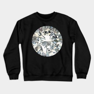 Illustration of a round shinny diamond Crewneck Sweatshirt